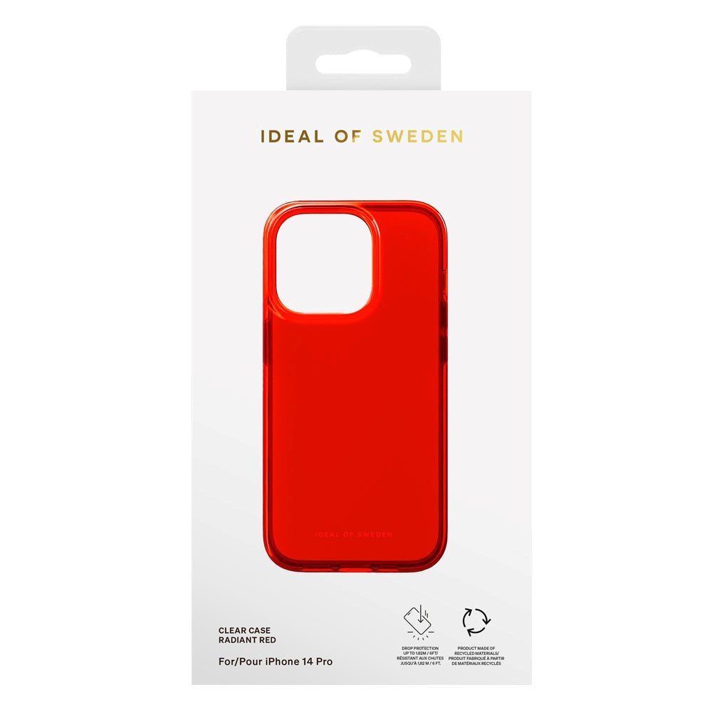 iPhone 14 Pro Ideal Of Sweden Clear Cover - Radiant Red