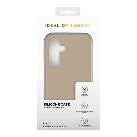 Samsung Galaxy S24 iDeal Of Sweden Silicone Cover - MagSafe Kompatibel - Beige