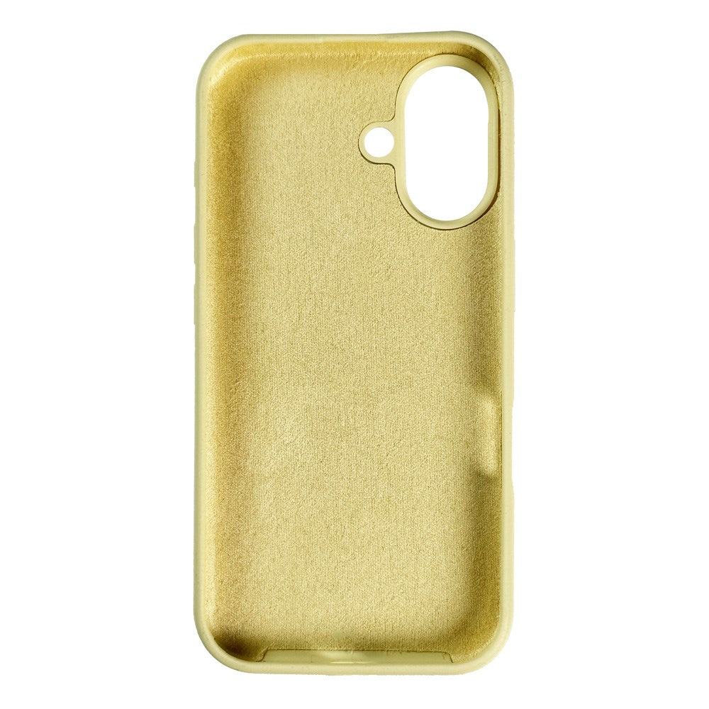 Nudient iPhone 16 Base Silicone Mobil Cover - Pale Yellow
