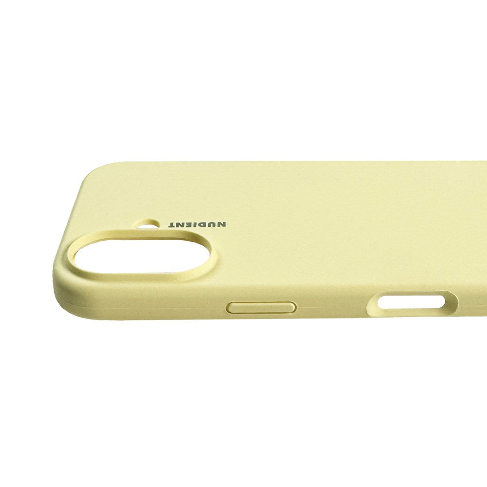 Nudient iPhone 16 Base Silicone Mobil Cover - Pale Yellow
