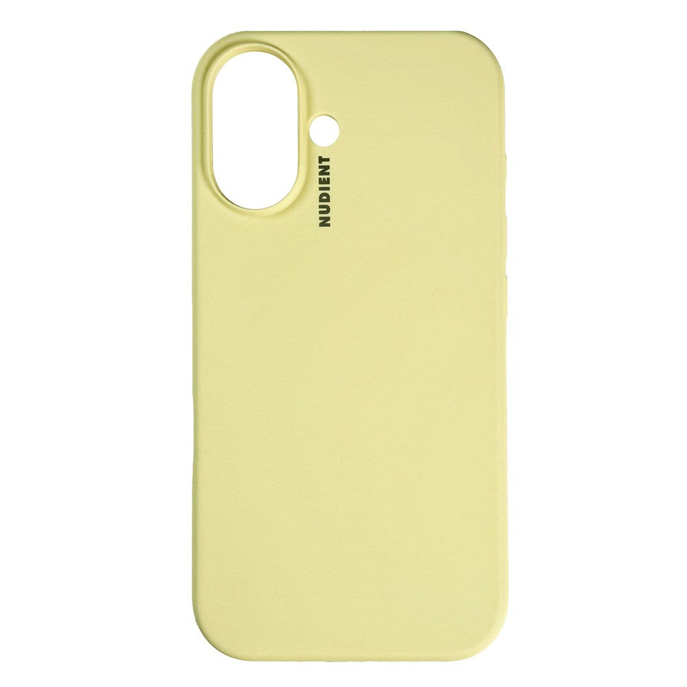 Nudient iPhone 16 Base Silicone Mobil Cover - Pale Yellow