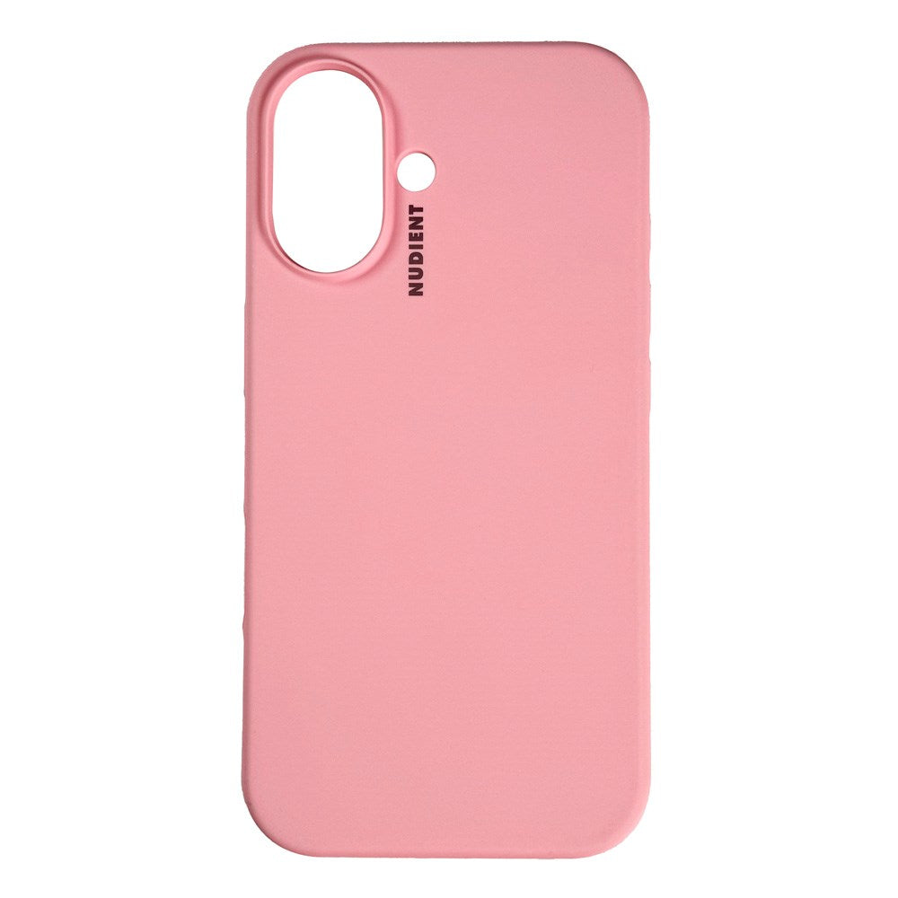 Nudient iPhone 16 Base Silicone Mobil Cover - Baby Pink
