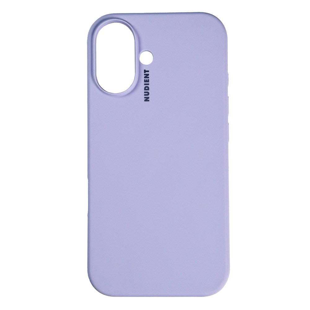Nudient iPhone 16 Base Silicone Mobil Cover - Soft Purple