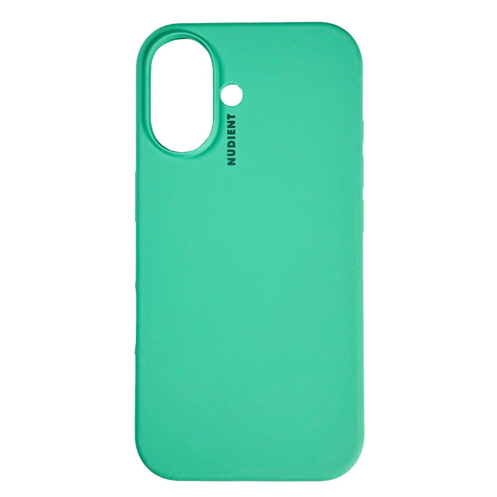 Nudient iPhone 16 Base Silicone Mobil Cover - Mint Green