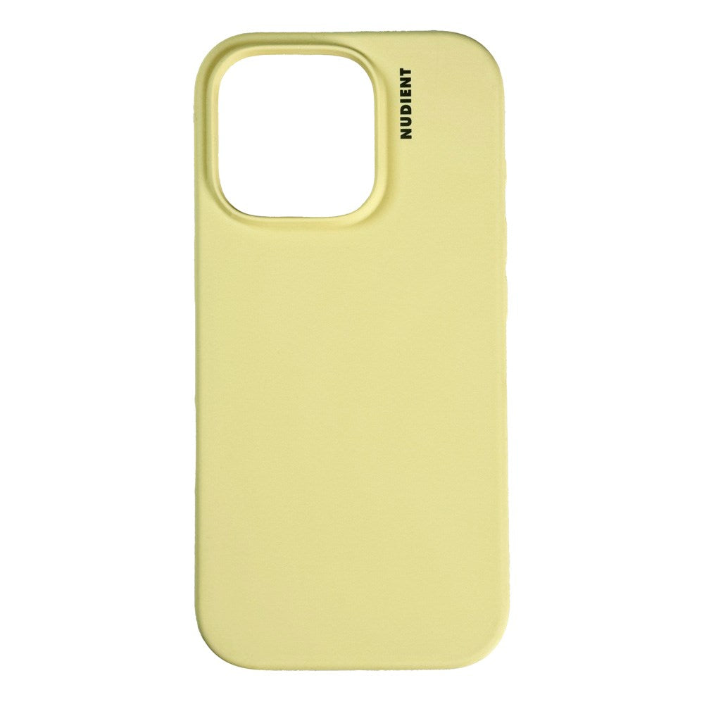Nudient iPhone 16 Pro Base Silicone Mobil Cover - Pale Yellow