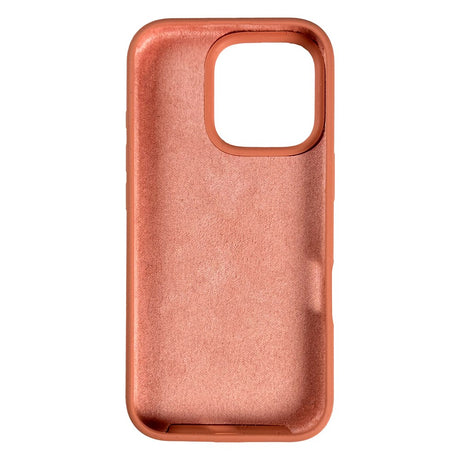 Nudient iPhone 16 Pro Base Silicone Mobil Cover - Peach Orange