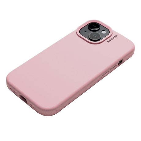 Nudient iPhone 15 Base Silicone Mobil Cover - Baby Pink