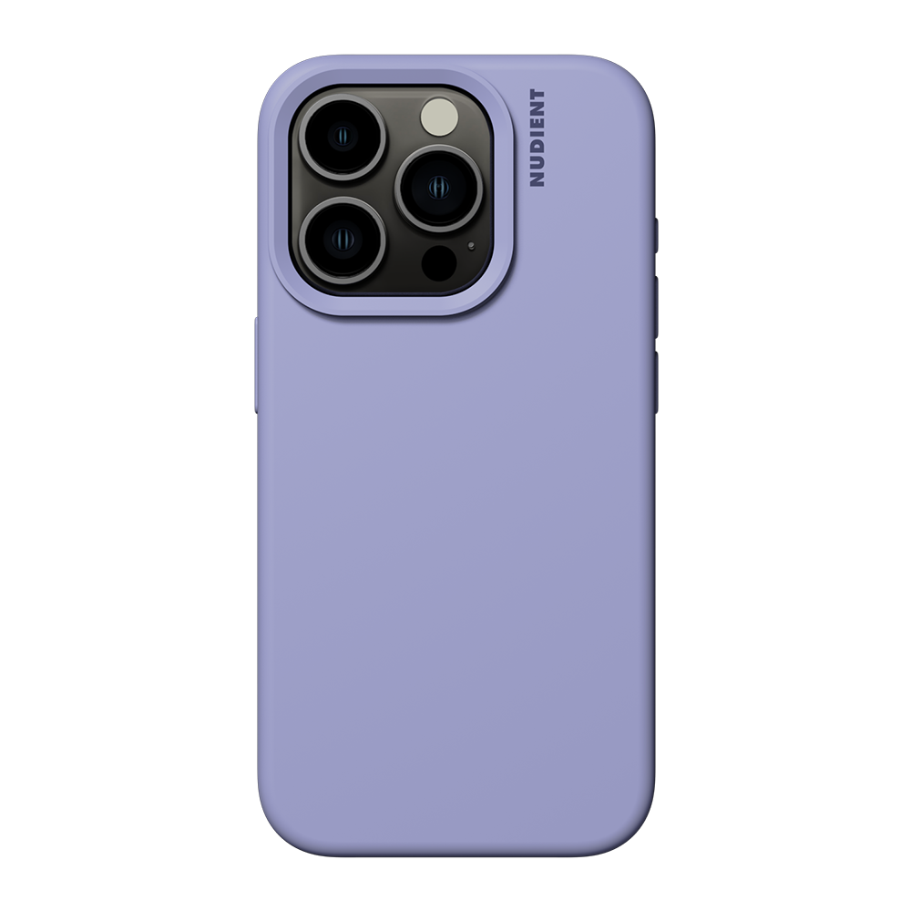 Nudient Base Silicone iPhone 15 Pro Mobil Cover - Soft Purple