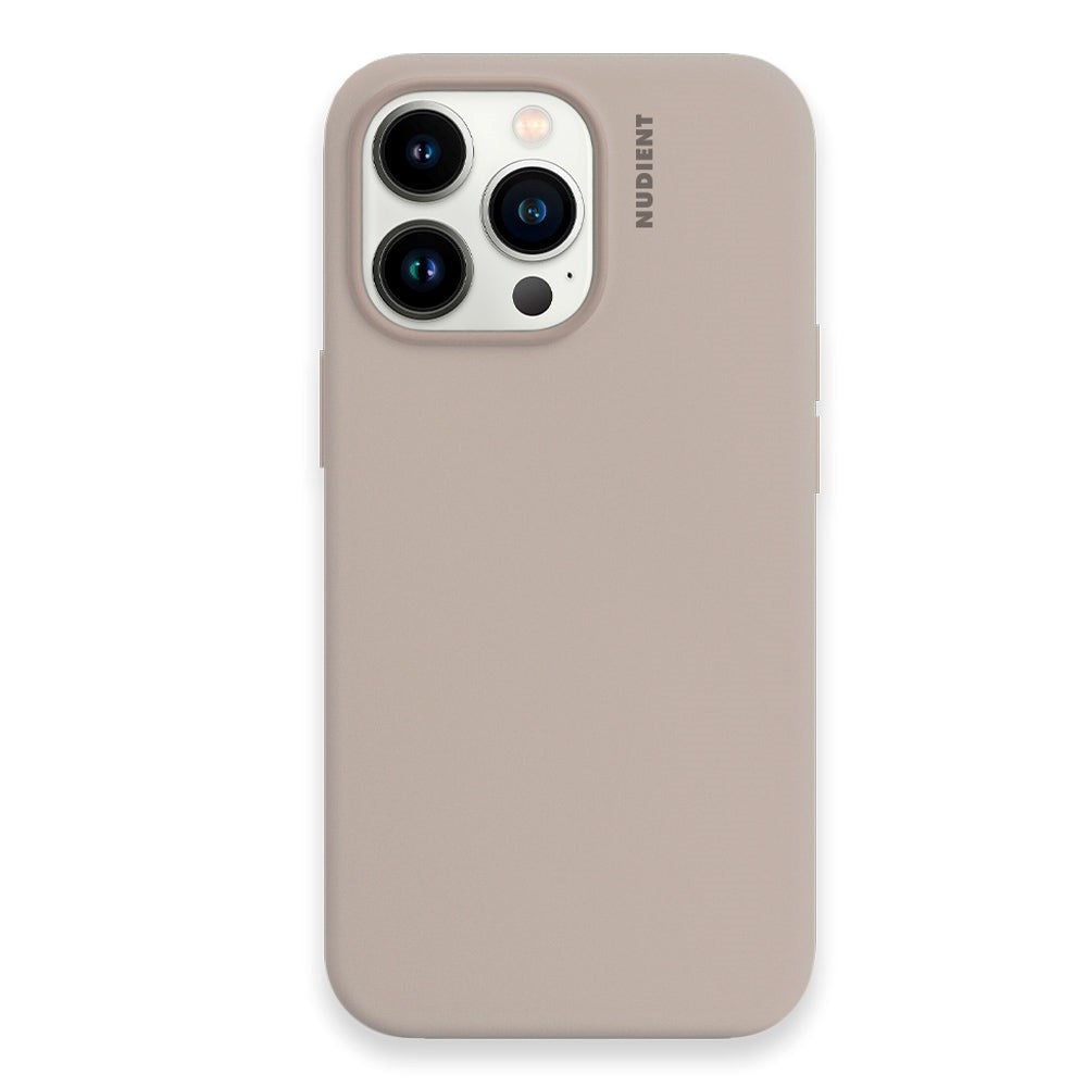 Nudient iPhone 13 Pro Base Silicone Mobil Cover - Stone Beige