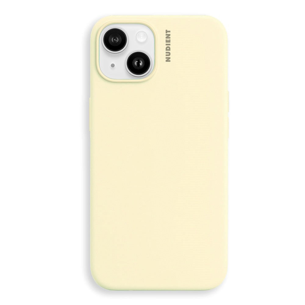 Nudient iPhone 14 Base Silicone Mobil Cover - Pale Yellow
