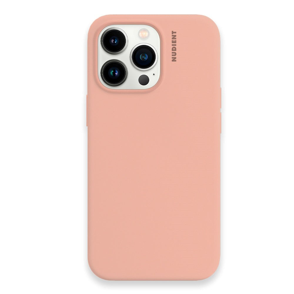 Nudient iPhone 13 Pro Base Silicone Mobil Cover - Peach Orange
