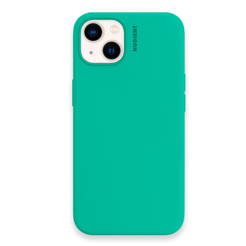 Nudient iPhone 13 Base Silicone Mobil Cover - Mint Green