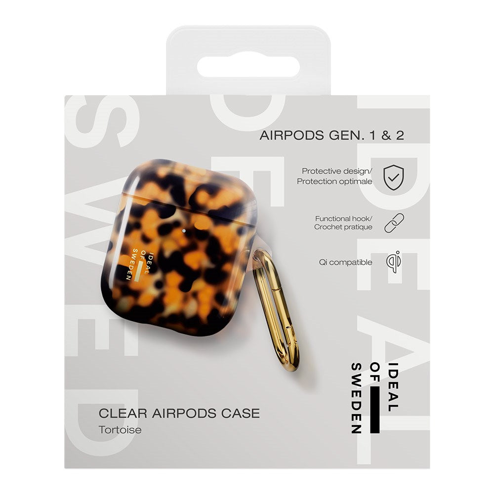 AirPods (1. & 2. Gen.) iDeal of Sweden Clear Case m. Karabinhage - Tortoise