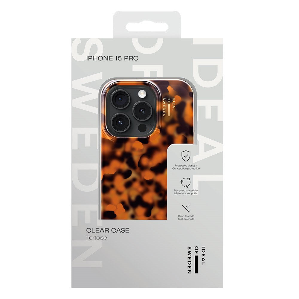 iDeal Of Sweden iPhone 15 Pro Clear Cover - Tortoise