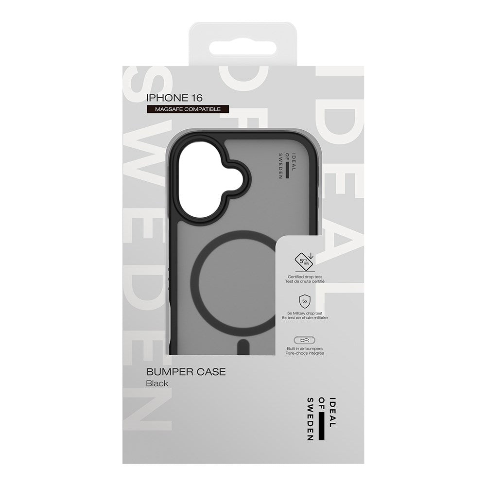 iDeal Of Sweden iPhone 16 Ideal Bumper Cover - MagSafe Kompatibel - Black