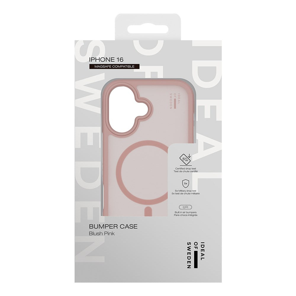 iDeal Of Sweden iPhone 16 Ideal Bumper Cover - MagSafe Kompatibel - Blush Pink