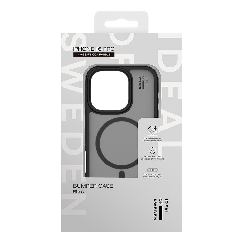 iDeal Of Sweden iPhone 16 Pro Ideal Bumper Cover - MagSafe Kompatibel - Black