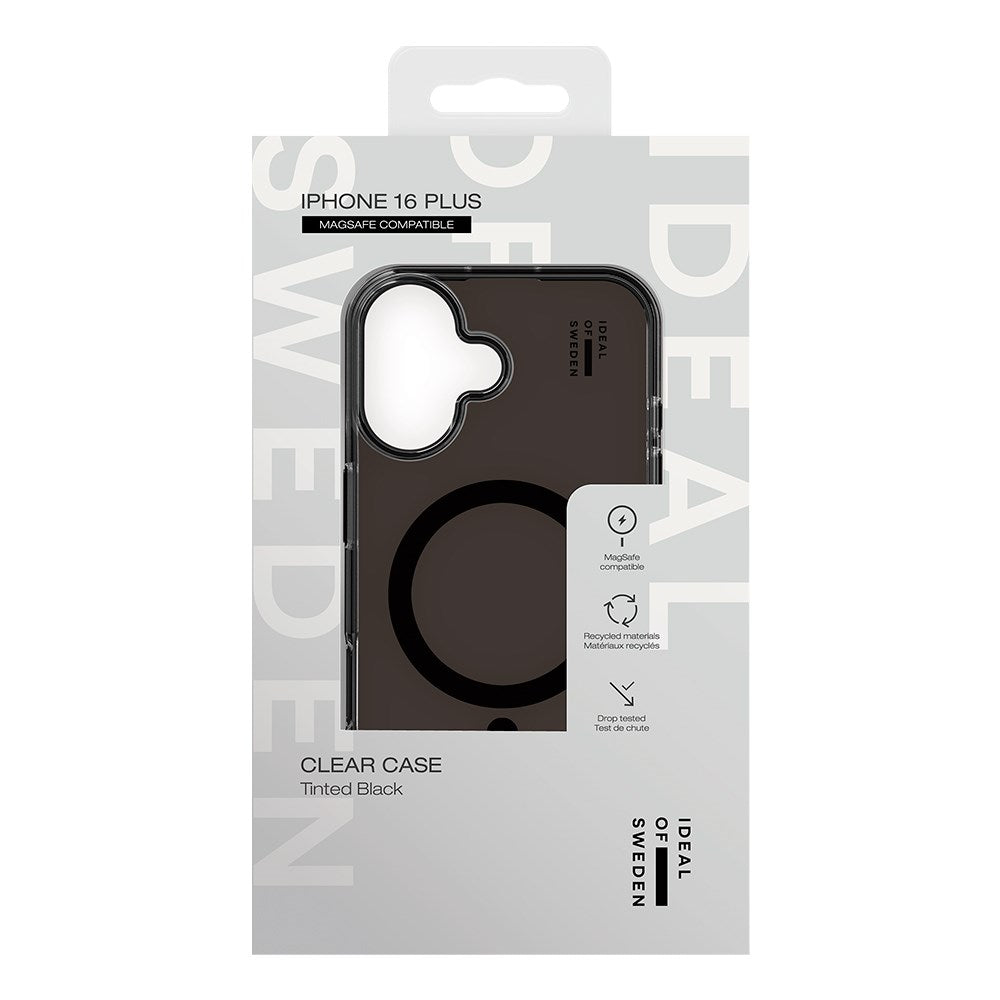 iPhone 16 Plus iDeal Of Sweden Clear Cover - MagSafe Kompatibel - Tinted Black