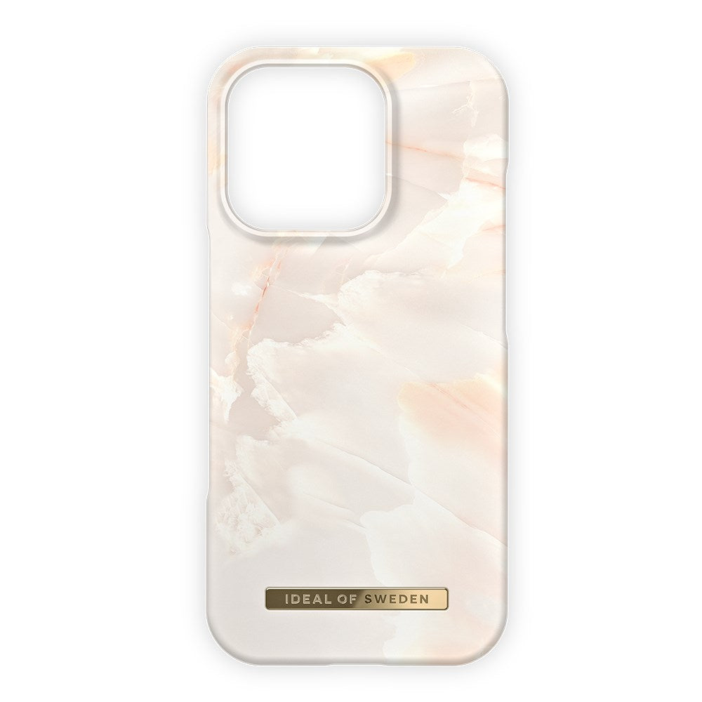 iDeal Of Sweden Fashion Cover til iPhone 16 Pro - MagSafe Kompatibelt - Rose Pearl Marble