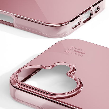 iDeal Of Sweden Mirror Cover til iPhone 16 Plus - Mirror Rose Pink