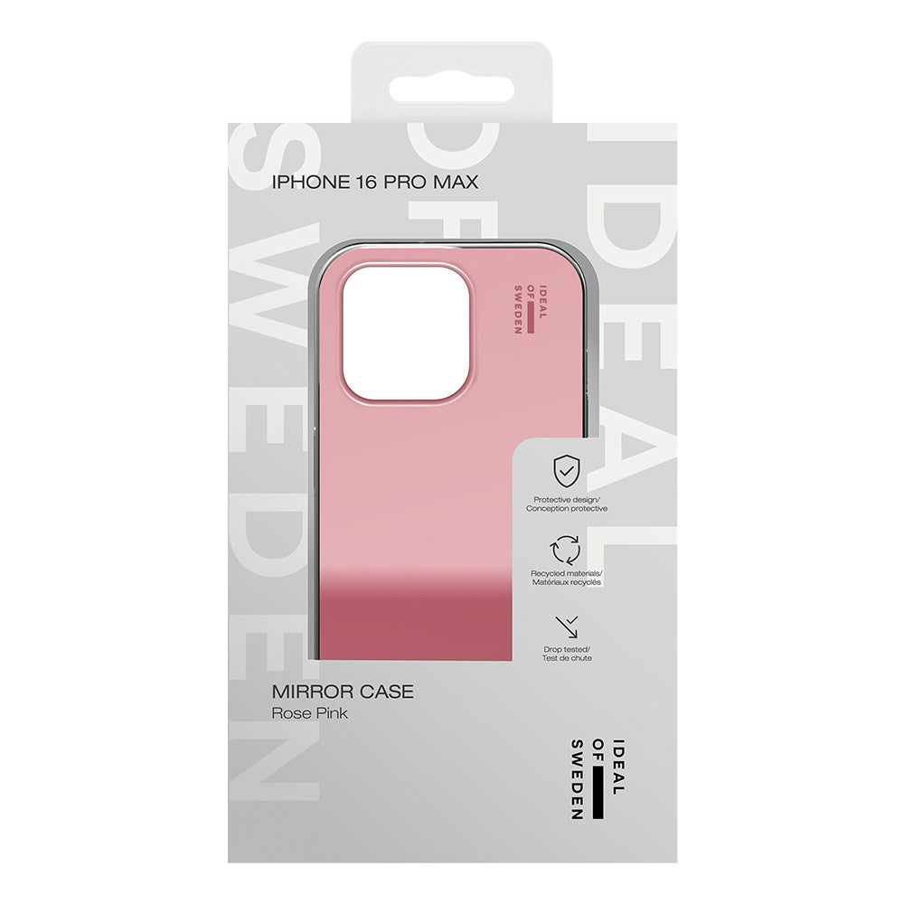 iDeal Of Sweden Mirror Cover til iPhone 16 Pro Max - Mirror Rose Pink