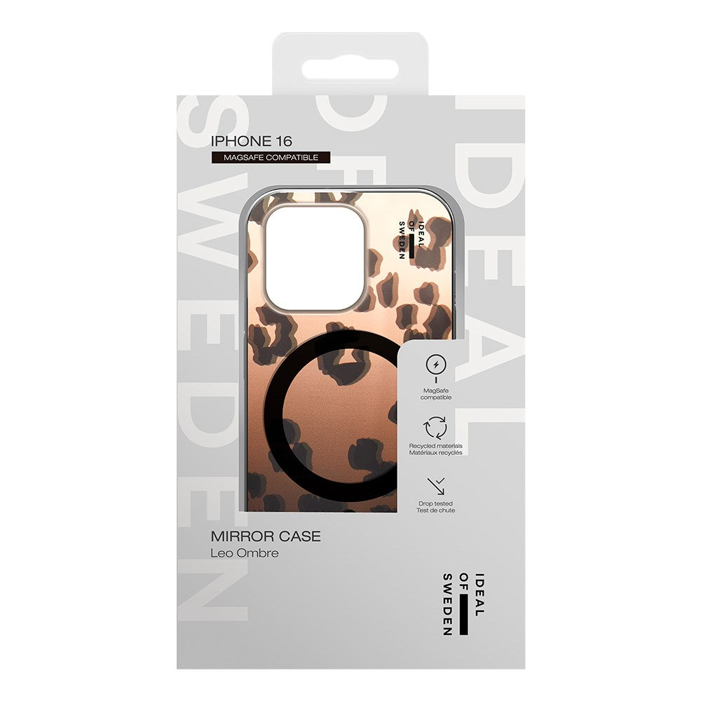 iDeal Of Sweden iPhone 16 Mirror Cover - MagSafe Kompatibel - Leo Ombre