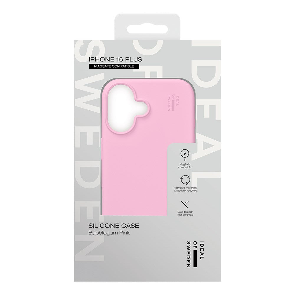 iDeal Of Sweden Silicone Cover til iPhone 16 Plus - MagSafe Kompatibelt - Bubble Gum