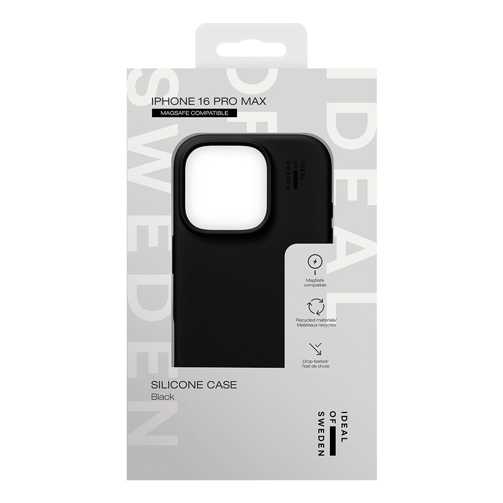 iDeal Of Sweden Silicone Cover til iPhone 16 Pro Max - MagSafe Kompatibelt - Black