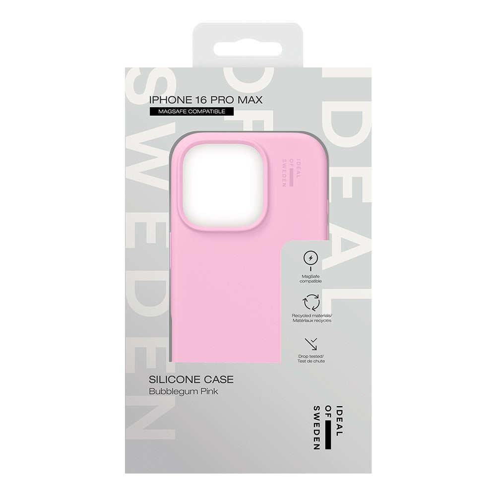 iDeal Of Sweden Silicone Cover til iPhone 16 Pro Max - MagSafe Kompatibelt - Bubble Gum