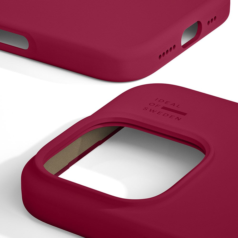 iDeal Of Sweden Silicone Cover til iPhone 16 Pro Max - MagSafe Kompatibelt - Cranberry