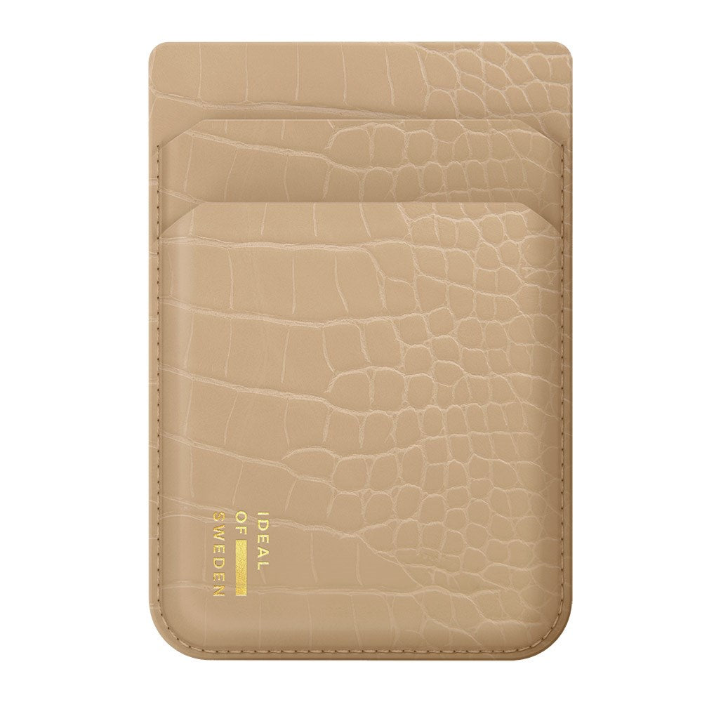 iDeal of Sweden Kort Holder - Vegansk Læder - MagSafe Kompatibel - Warm Beige