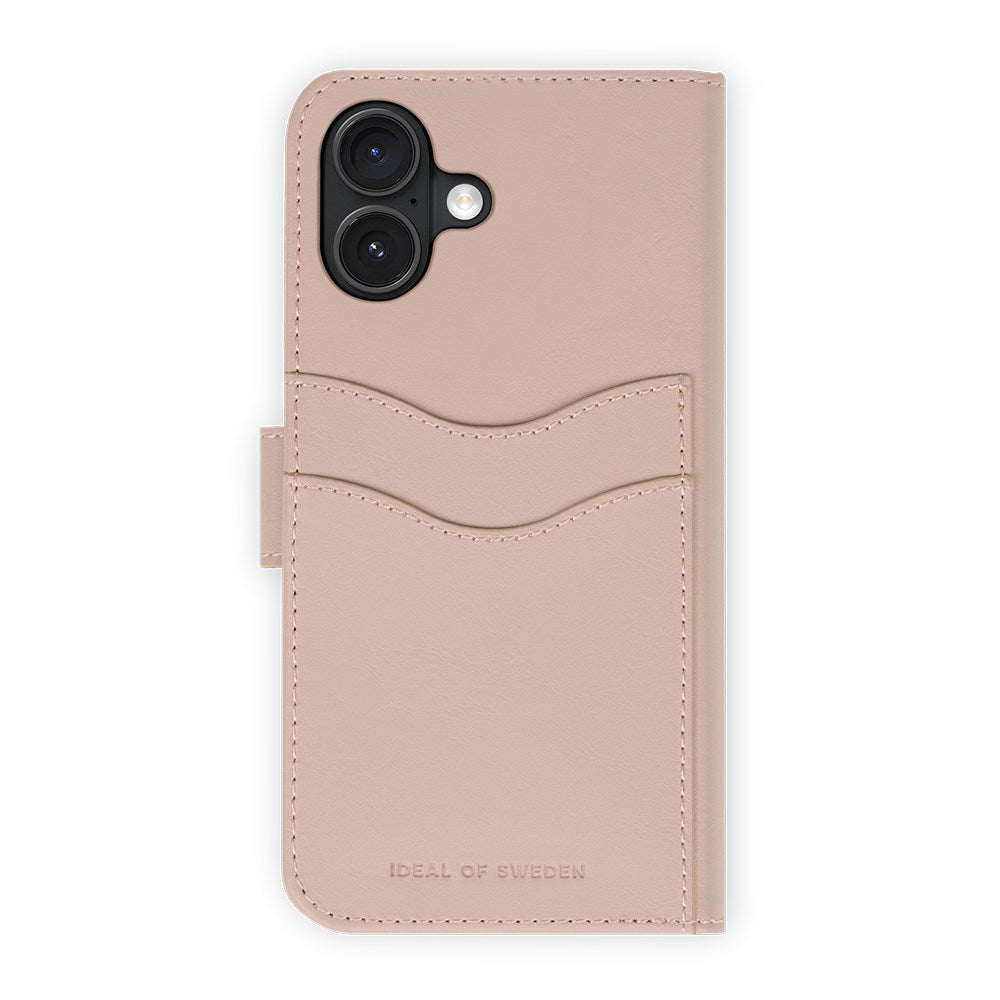 iPhone 16 iDeal Of Sweden Magnet Wallet+ Flip Cover - Pink