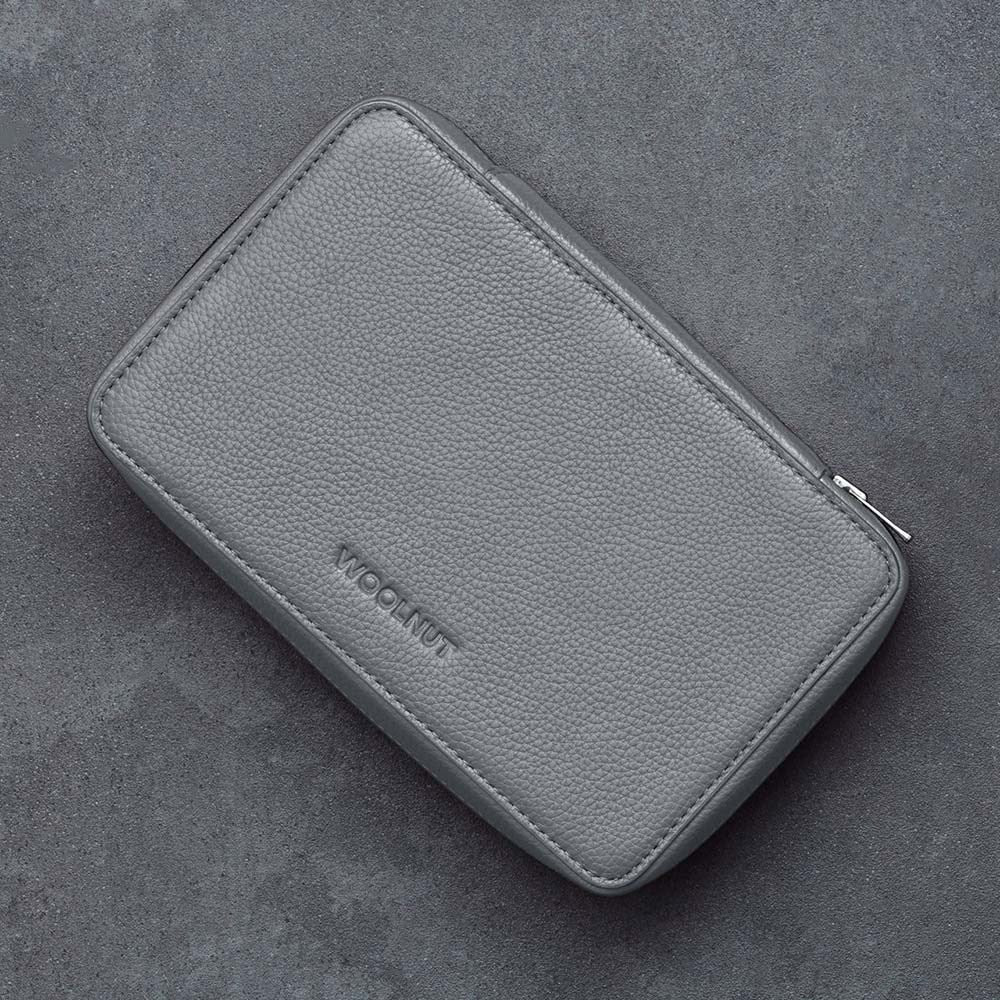 Woolnut Læder Tech Oganizer - Grå