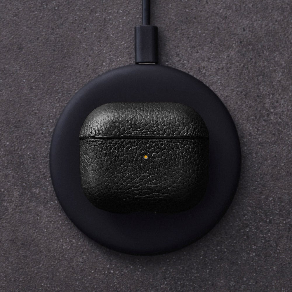 Woolnut AirPods (3. gen.) Læder Case - Sort