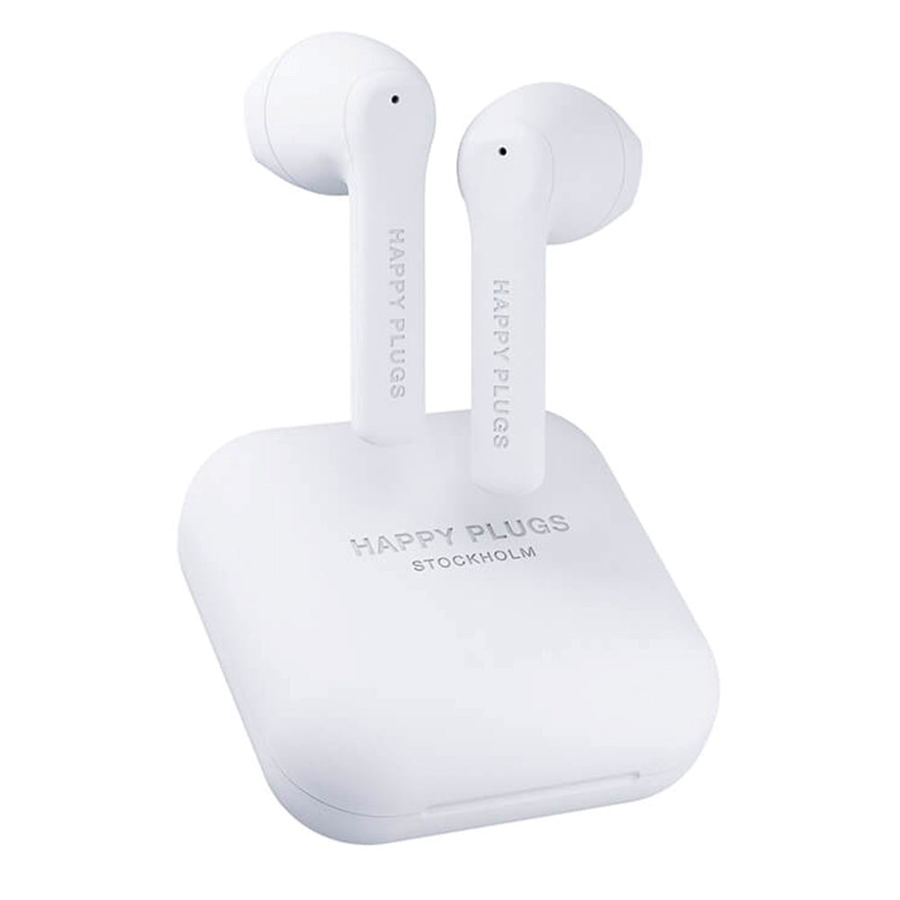 Happy Plugs Air 1 Go True Wireless Hovedtelefoner - In-Ear - Hvid