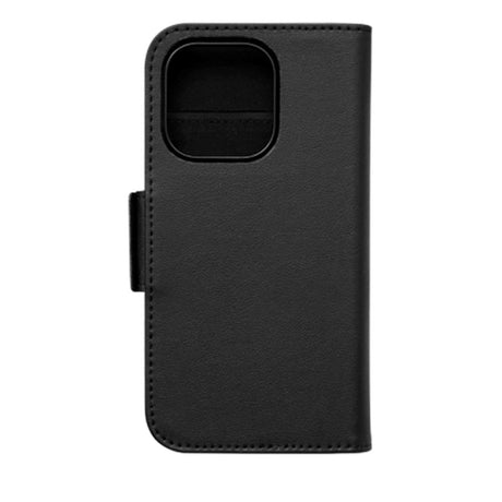 iPhone 14 Pro Key Nordfjord Slim Wallet Læder Cover m. Pung - Sort