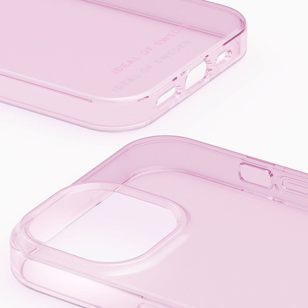 iPhone 15 iDeal Of Sweden Clear Cover - Light Pink