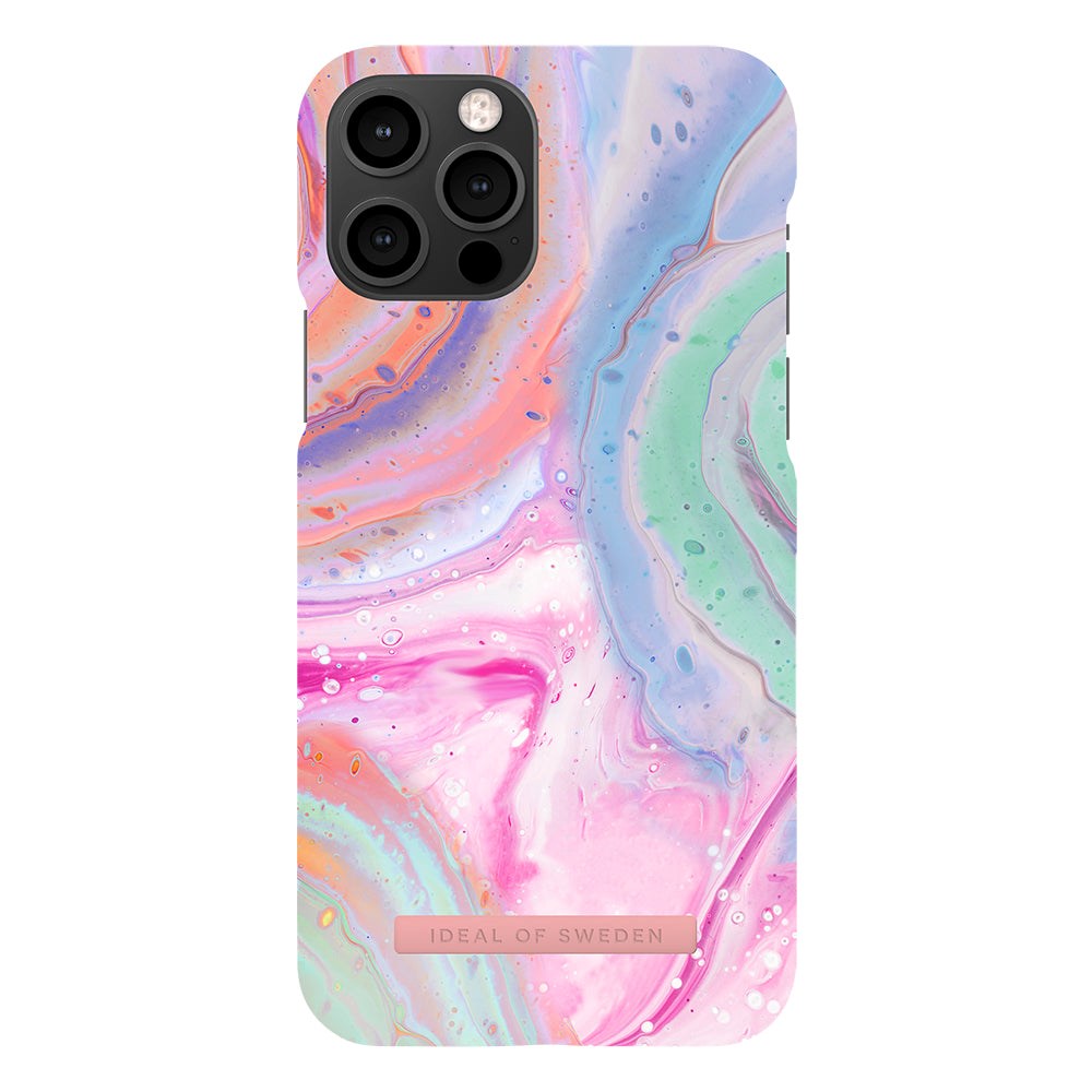 iPhone 12 / 12 Pro iDeal Of Sweden Fashion Cover - Pastel Marble
