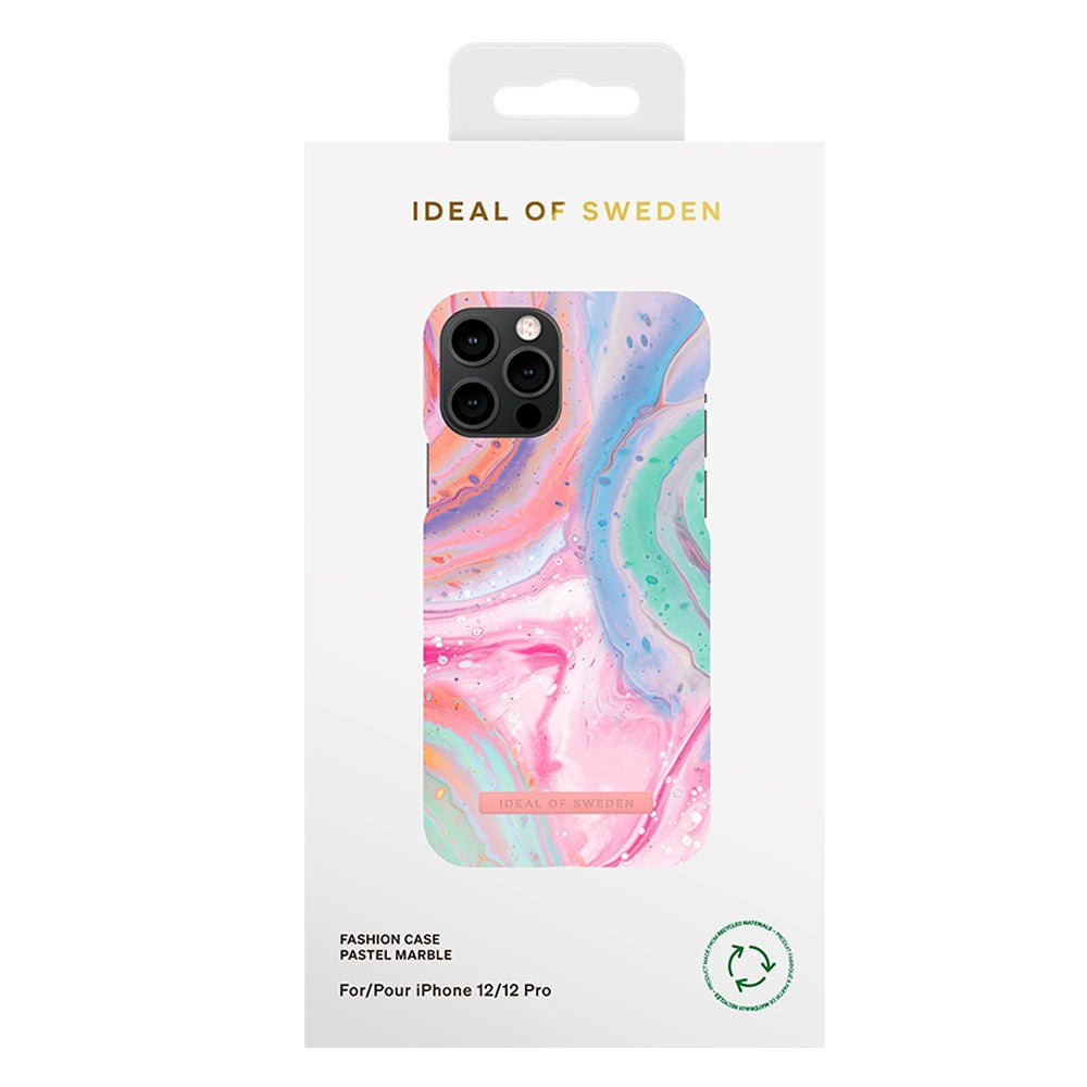 iPhone 12 / 12 Pro iDeal Of Sweden Fashion Cover - Pastel Marble