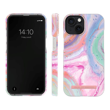 iPhone 15 iDeal Of Sweden Fashion Cover - Pastel Marble