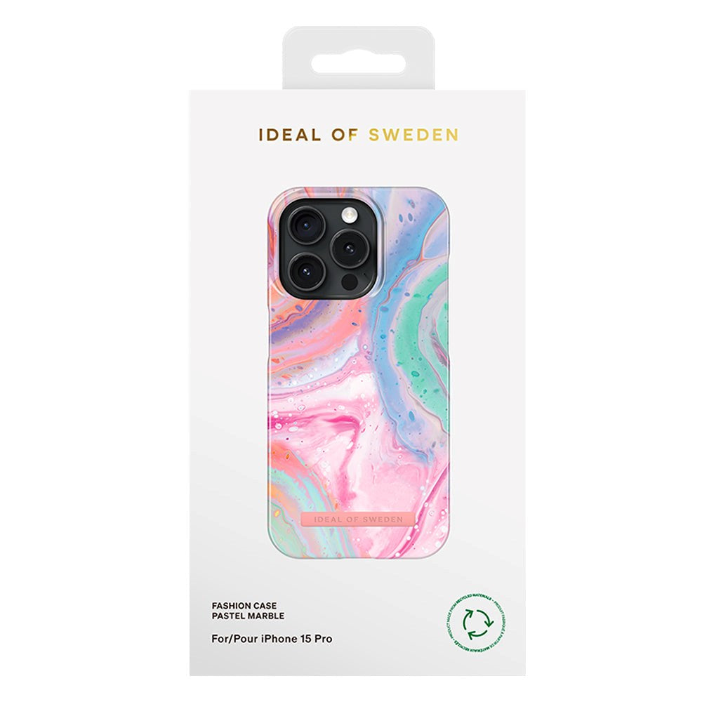 iDeal Of Sweden iPhone 15 Pro Fashion Cover - Pastel Marble