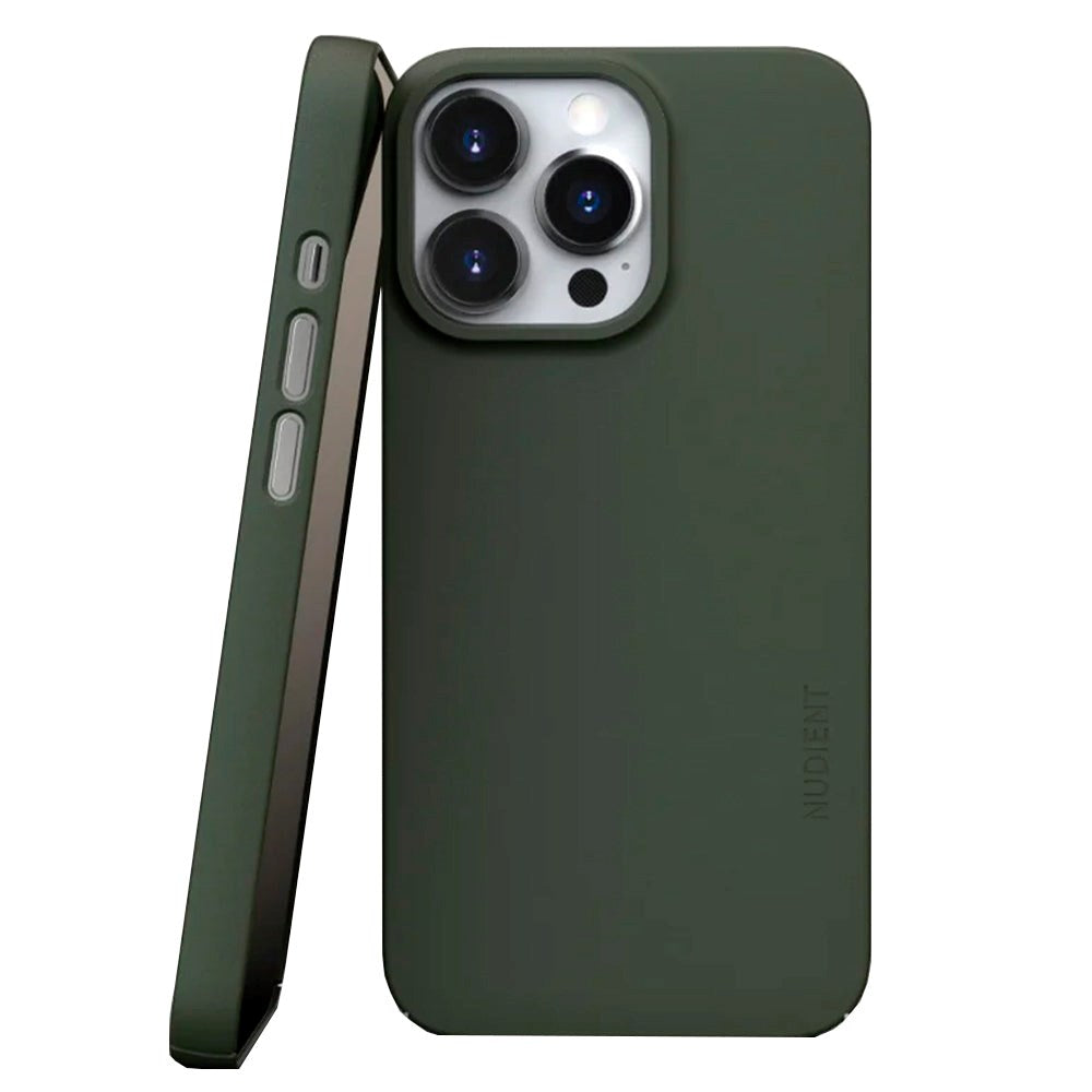 Nudient Thin Case V3 iPhone 13 Pro Bagside Cover - Pine Green