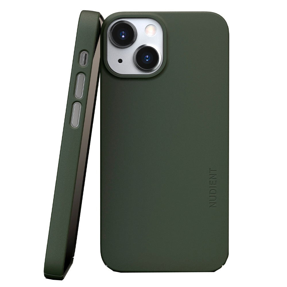 Nudient Thin Case V3 iPhone 13 Mini Bagside Cover - Pine Green