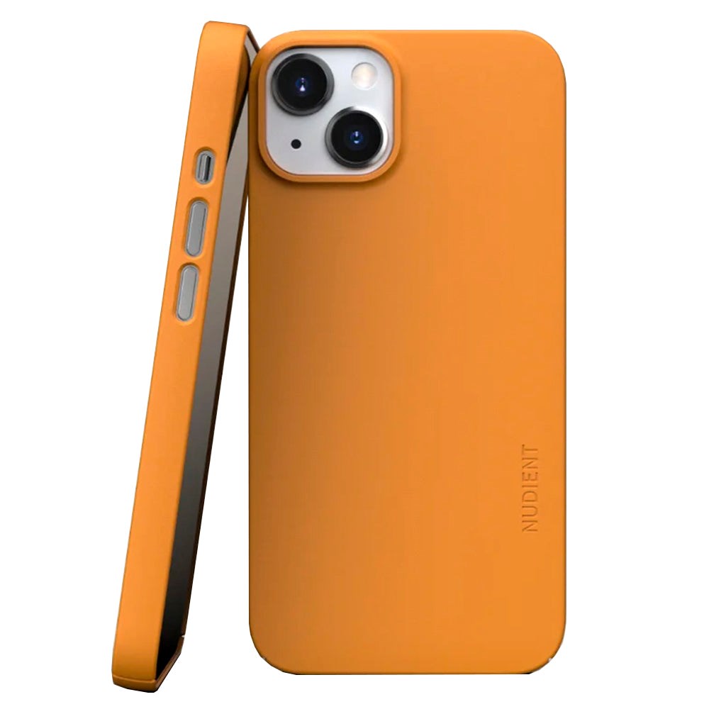 Nudient Thin Case V3 iPhone 13 Bagside Cover - Saffron Yellow