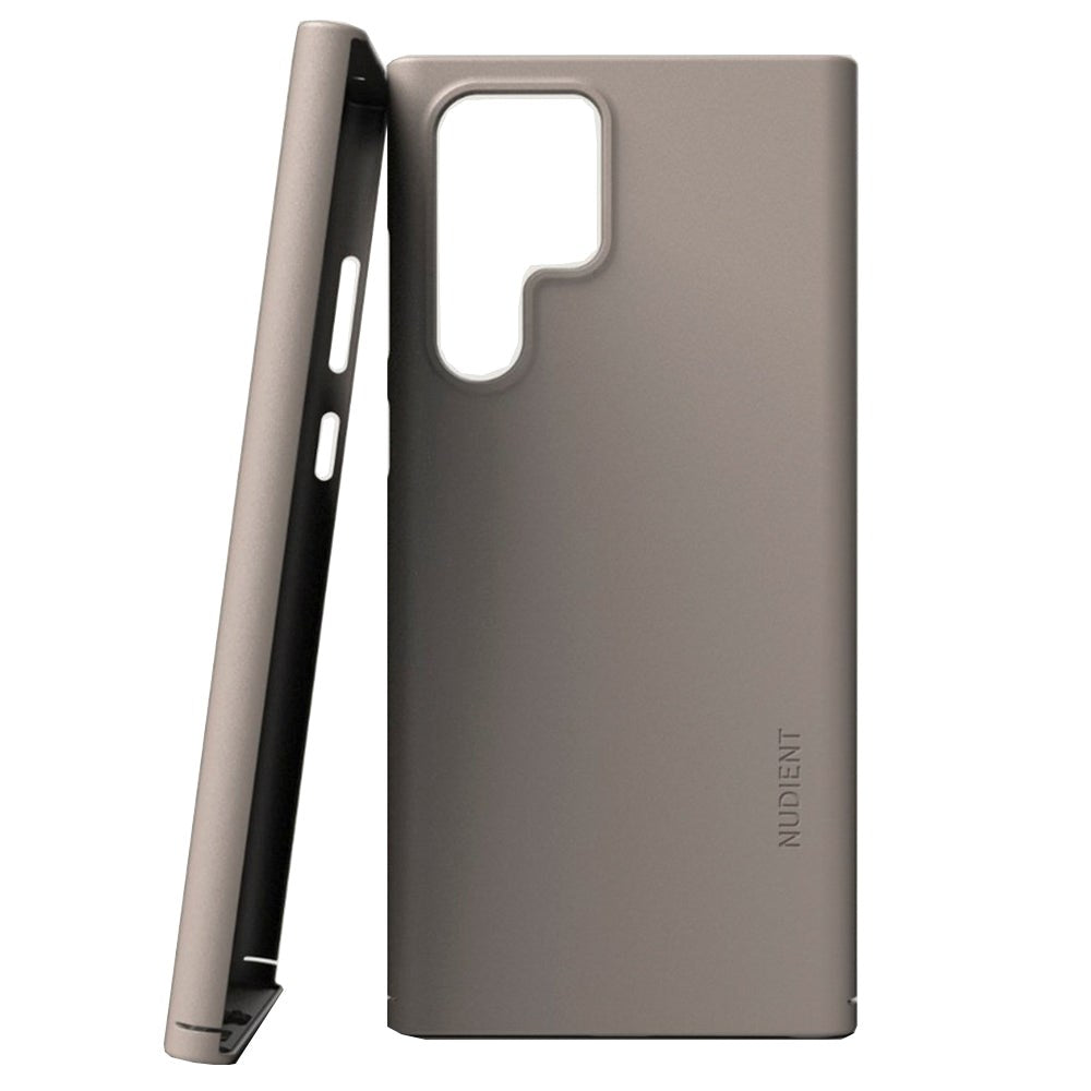 Nudient Thin Case V3 Samsung Galaxy S22 Ultra Bagside Cover - Clay beige