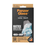 PanzerGlass Samsung Galaxy S24 Matrix AntiBacterial Ultra Wide Fit Plastikbeskyttelse - AlignerKit - Platinum Strength - Gennemsigtig