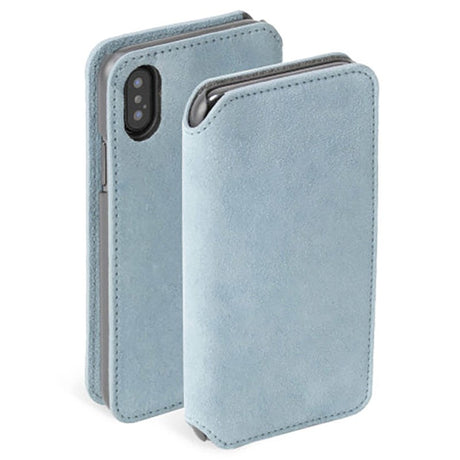 Krusell Broby Slim Wallet iPhone XS Max Ruskind Flip Cover - Blå