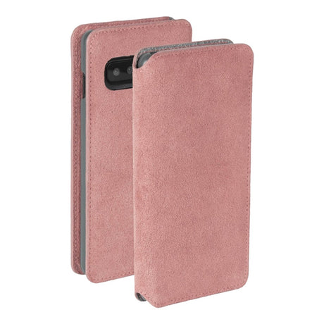 Krusell Broby Slim Wallet Samsung Galaxy S10+ (Plus) Ruskind Flip Cover - Pink