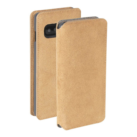 Krusell Broby Slim Wallet Samsung Galaxy S10+ (Plus) Ruskind Flip Cover - Beige