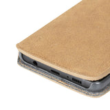 Krusell Broby Slim Wallet Samsung Galaxy S10+ (Plus) Ruskind Flip Cover - Beige